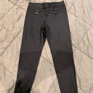 Express Black Moto Leggings